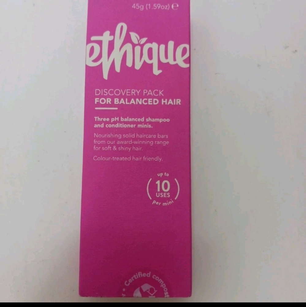 Ethique Discovery Pack Balanced Hair Mini Bar Pinkalicious Tip-To-Toe Guardian. 